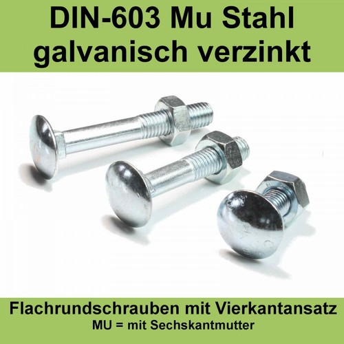 Din 603 schloßschrauben - m8,