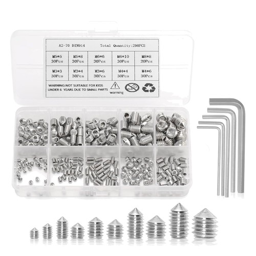 Edelstahl madenschrauben set - edelstahl,