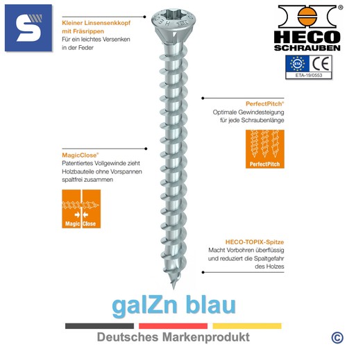 Dielenschrauben heco - dielenschrauben,
