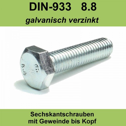 Din 933 8 sechskant - m8,